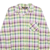 CARHARTT Womens Green & Purple Check Shirt S Long Sleeve Casual Cotton