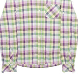CARHARTT Womens Green & Purple Check Shirt S Long Sleeve Casual Cotton