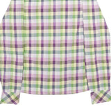 CARHARTT Womens Green & Purple Check Shirt S Long Sleeve Casual Cotton