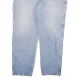 DICKIES Mens Blue Relaxed Straight Denim Light Jeans W40 L30 Workwear