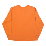 CARHARTT Mens Orange Long Sleeve Crew Neck Pocket T-Shirt L Cotton Blend