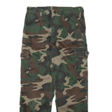 Mens Cotton Blend Camouflage Cargo Trousers Regular W26 L25 Utility Zip Pocket