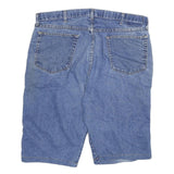 WRANGLER Mens Denim Blue Casual Shorts 2XL W36 Cotton Blend Comfortable Fit
