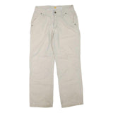 CARHARTT Mens Cotton Blend Beige Regular Straight Trousers W32 L30 Durable