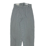 SPENGLER Womens Polyester Blend Relaxed Tapered Trousers W25 L29 Checked Print