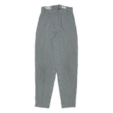 SPENGLER Womens Polyester Blend Relaxed Tapered Trousers W25 L29 Checked Print