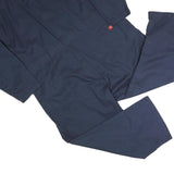 DICKIES Mens Navy Blue Polyester Blend Dungarees Relaxed Fit Plain 2XL W50 L25