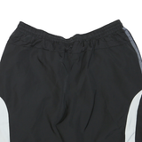 ADIDAS Mens Black Sports Casual Shorts L W32 Polyester Blend Three Stripe