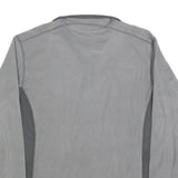 COLUMBIA Mens Grey Outdoor Pullover Plain High Neck Basic Knit S Soft Warm