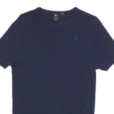G-STAR Mens Navy Blue Graphic T-Shirt M Short Sleeve Crew Neck Logo Print