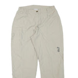 JACK WOLFSKIN Womens Polyester Blend Beige Relaxed Straight Trousers W28 L28