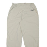 JACK WOLFSKIN Womens Polyester Blend Beige Relaxed Straight Trousers W28 L28