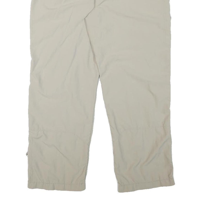 JACK WOLFSKIN Womens Polyester Blend Beige Relaxed Straight Trousers W28 L28