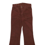 MAX&CO Womens Cotton Blend Brown Regular Flared Trousers W27 L28