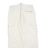 SAIL XTREME Womens Cotton Blend White Relaxed Cargo Trousers W30 L30