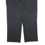 DICKIES Mens Regular Fit Black Cotton Blend Zip Trousers W42 L32 Workwear Casual