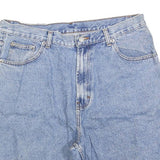 MEMBERS MARK Mens Denim Blue Casual Shorts L W36 Classic Fit Cotton Blend
