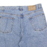 MEMBERS MARK Mens Denim Blue Casual Shorts L W36 Classic Fit Cotton Blend