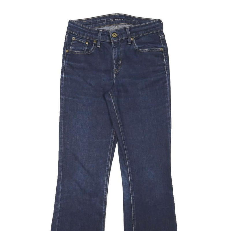 LEVI'S Womens Jeans Blue Regular Flared Denim Medium W24 L29 Classic Style