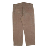 DICKIES Mens Jeans Brown Relaxed Straight Cotton Blend W42 L32 Workwear Utility