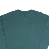 DKNY Womens Green Crew Neck XS Cotton Blend Sweatshirt Pullover DKNY Logo