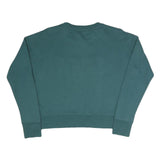 DKNY Womens Green Crew Neck XS Cotton Blend Sweatshirt Pullover DKNY Logo