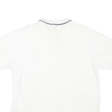 NAUTICA Mens White Polo Shirt L Cotton Blend Short Sleeve Classic Logo