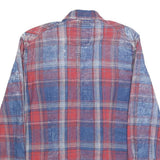 G-STAR Mens Red & Blue Plaid Cotton Shirt S Button Casual Workstyle