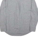 WOOLRICH Mens Grey Plain Cotton Shirt M Classic Button Pocket Casual