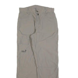 JACK WOLFSKIN Womens Beige Polyester Blend Regular Fit Trousers W30 L30 Outdoor
