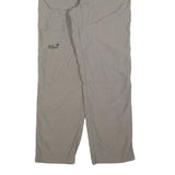 JACK WOLFSKIN Womens Beige Polyester Blend Regular Fit Trousers W30 L30 Outdoor