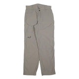 JACK WOLFSKIN Womens Beige Polyester Blend Regular Fit Trousers W30 L30 Outdoor
