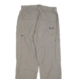 JACK WOLFSKIN Womens Beige Polyester Blend Regular Fit Trousers W30 L30 Outdoor