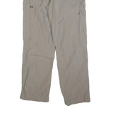 JACK WOLFSKIN Womens Beige Polyester Blend Regular Fit Trousers W30 L30 Outdoor