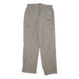 JACK WOLFSKIN Womens Beige Polyester Blend Regular Fit Trousers W30 L30 Outdoor