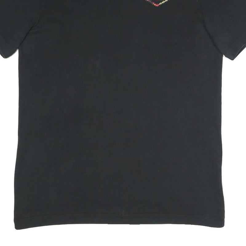 AIR JORDAN Mens Black Graphic T-Shirt M Short Sleeve Crew Neck Jumpman Logo