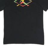 AIR JORDAN Mens Black Graphic T-Shirt M Short Sleeve Crew Neck Jumpman Logo