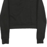 BENCH Womens Black Crew Neck XS Sweatshirt Cotton Blend Logo Printed