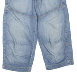 MUSTANG Mens Denim Blue Casual Shorts M W34 Cotton Blend Relaxed Fit