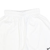 NIKE Mens White Sports Casual Shorts M W30 Lightweight Elastic Waistband