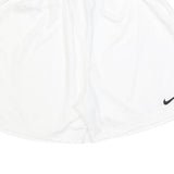 NIKE Mens White Sports Casual Shorts M W30 Lightweight Elastic Waistband