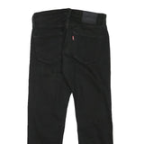 LEVI'S Mens Regular Black Jeans Denim W28 L25 Classic Zip Closure