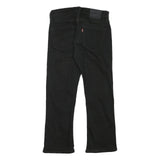 LEVI'S Mens Regular Black Jeans Denim W28 L25 Classic Zip Closure