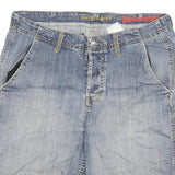 ELEMENT DENIM Mens Shorts Blue Casual 2XL W34 Denim Cotton Blend