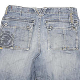 ELEMENT DENIM Mens Shorts Blue Casual 2XL W34 Denim Cotton Blend