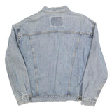 LEVI'S Mens Blue Denim Jacket L Cotton Classic Button Front Casual Lightweight