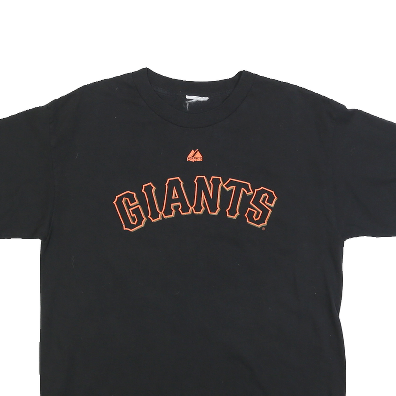 Mens Black Giants Graphic T-Shirt M Short Sleeve Crew Neck Baseball Style Sport