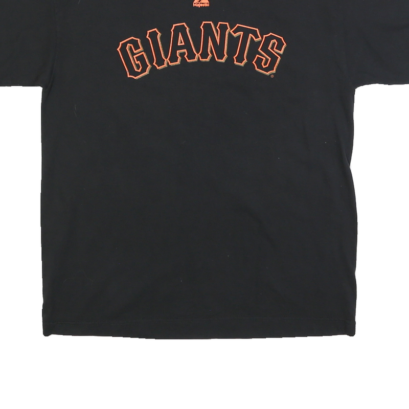 Mens Black Giants Graphic T-Shirt M Short Sleeve Crew Neck Baseball Style Sport