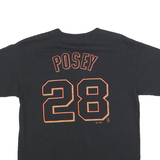 Mens Black Giants Graphic T-Shirt M Short Sleeve Crew Neck Baseball Style Sport