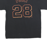 Mens Black Giants Graphic T-Shirt M Short Sleeve Crew Neck Baseball Style Sport